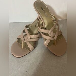 FabMarie Blush Strappy Sandals New